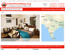 Tablet Screenshot of indianhomestays.org